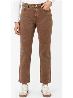 NWT Well Worn Women's High Rise Classic Straight Leg Jeans Nutshell 8/29
